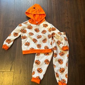 Wonder Nation Pumpkin Halloween Matching Sweatsuit